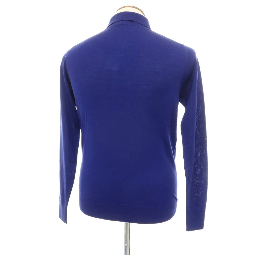 【中古】リベラーノ&リベラーノ LIVERANO&LIVERANO ウール 長袖 ポロニット ロイヤルブルー【サイズ46】【BLU】【A/W】【状態ランクB】【メンズ】