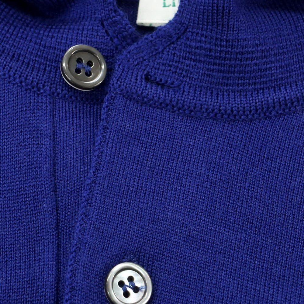 【中古】リベラーノ&リベラーノ LIVERANO&LIVERANO ウール 長袖 ポロニット ロイヤルブルー【サイズ46】【BLU】【A/W】【状態ランクB】【メンズ】