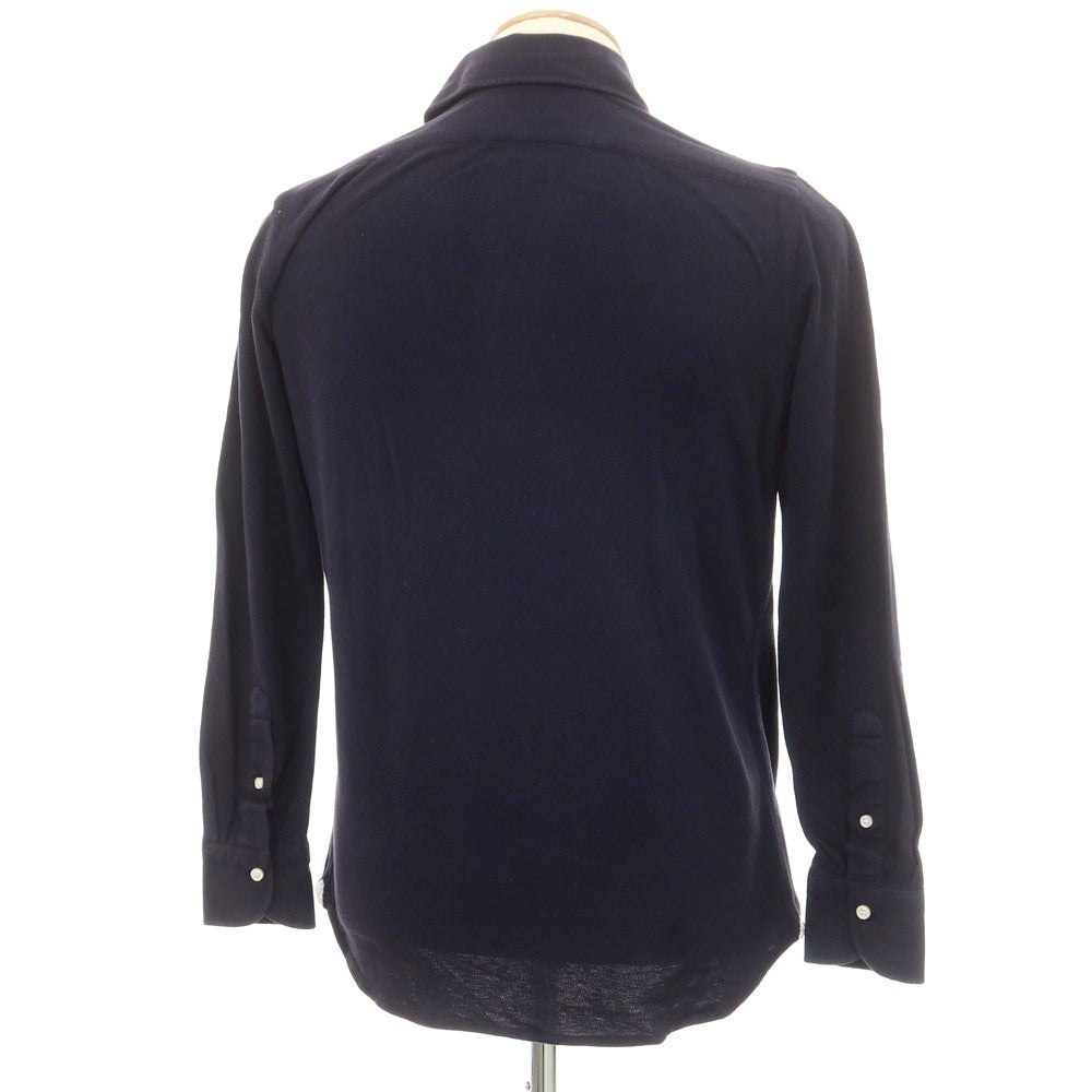 【中古】リベラーノ&リベラーノ LIVERANO&LIVERANO コットン 長袖ポロシャツ ネイビー【サイズS】【NVY】【S/S/A/W】【状態ランクC】【メンズ】