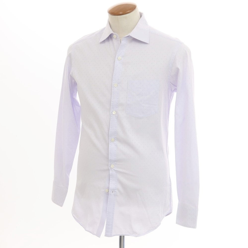 【中古】ポールスミス Paul Smith コットン ワイドカラー カジュアルシャツ ラベンダー【 M 】【 状態ランクB 】【 メンズ 】