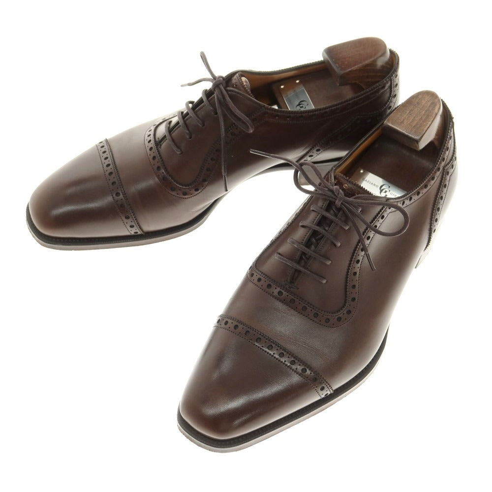【中古】ガジアーノ&ガーリング GAZIANO & GIRLING ST.JAMES Ⅱ クォーターブローグ ドレスシューズ ダークブラウン【 6F 】【 状態ランクB 】【 メンズ 】