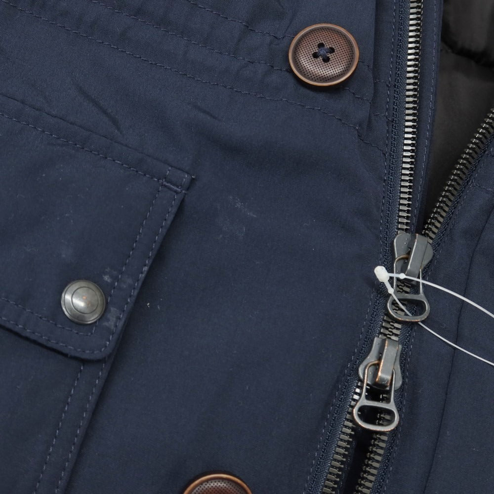 【中古】ジーステージ g-stage ポリエステルコットン 中綿入り フーデッドコート ネイビー【 48 】【 状態ランクB 】【 メンズ 】