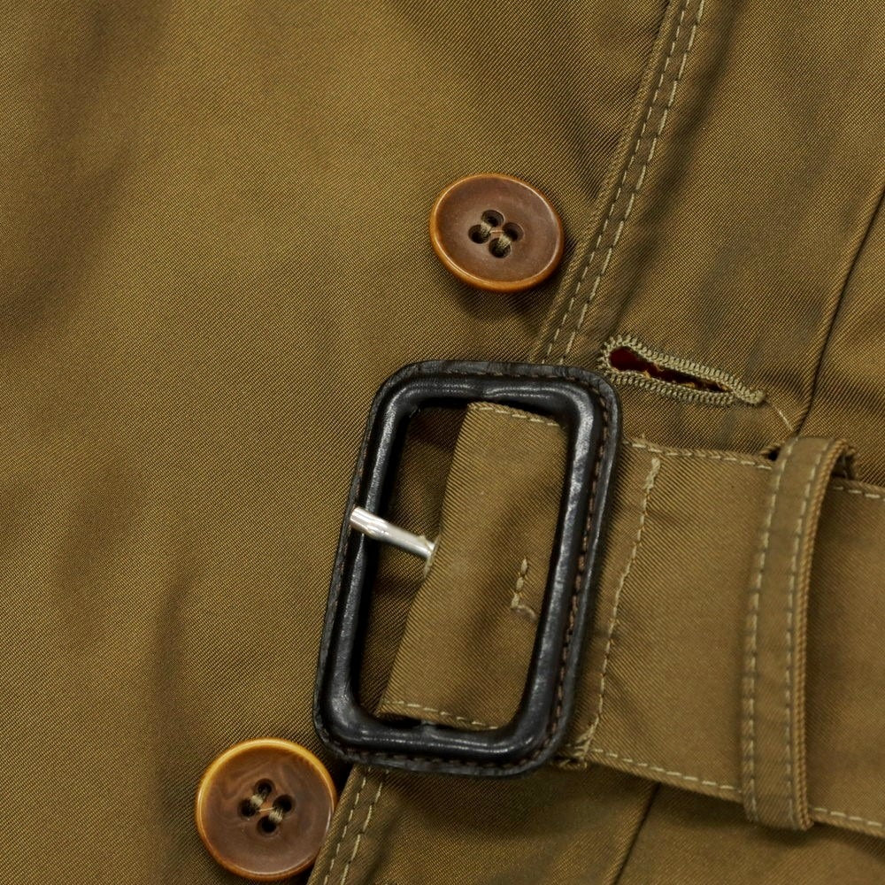 【中古】ディーゼルブラックゴールド DIESEL BLACK GOLD ポリエステル ステンカラーコート オリーブ【サイズ44】【GRN】【A/W】【状態ランクB】【メンズ】