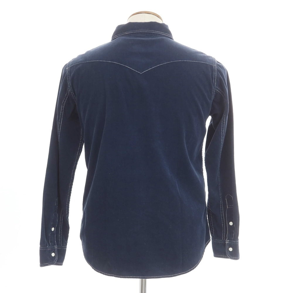 【中古】ザダファーオブセントジョージ The DUFFER of ST.GEORGE コットンコーデュロイ ウエスタン カジュアルシャツ
ネイビー【 M 】【 状態ランクB 】【 メンズ 】