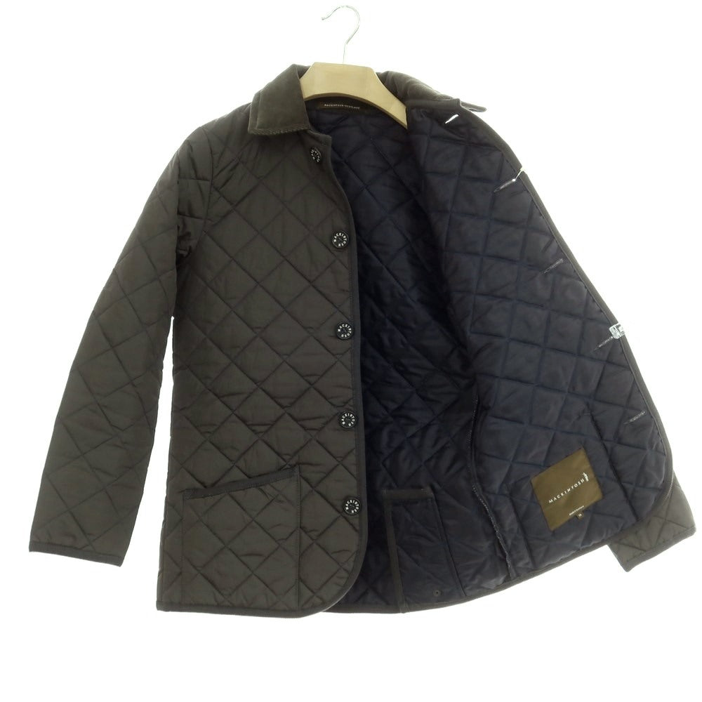 【中古】マッキントッシュ Mackintosh ナイロン 中綿入り キルティングブルゾン ダークグリーン系(ダークオリーブ)【 36 】【 状態ランクB 】【 メンズ 】