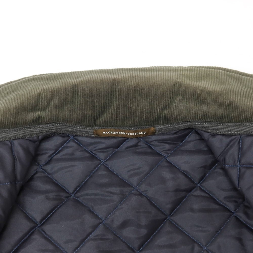 【中古】マッキントッシュ Mackintosh ナイロン 中綿入り キルティングブルゾン ダークグリーン系(ダークオリーブ)【 36 】【 状態ランクB 】【 メンズ 】