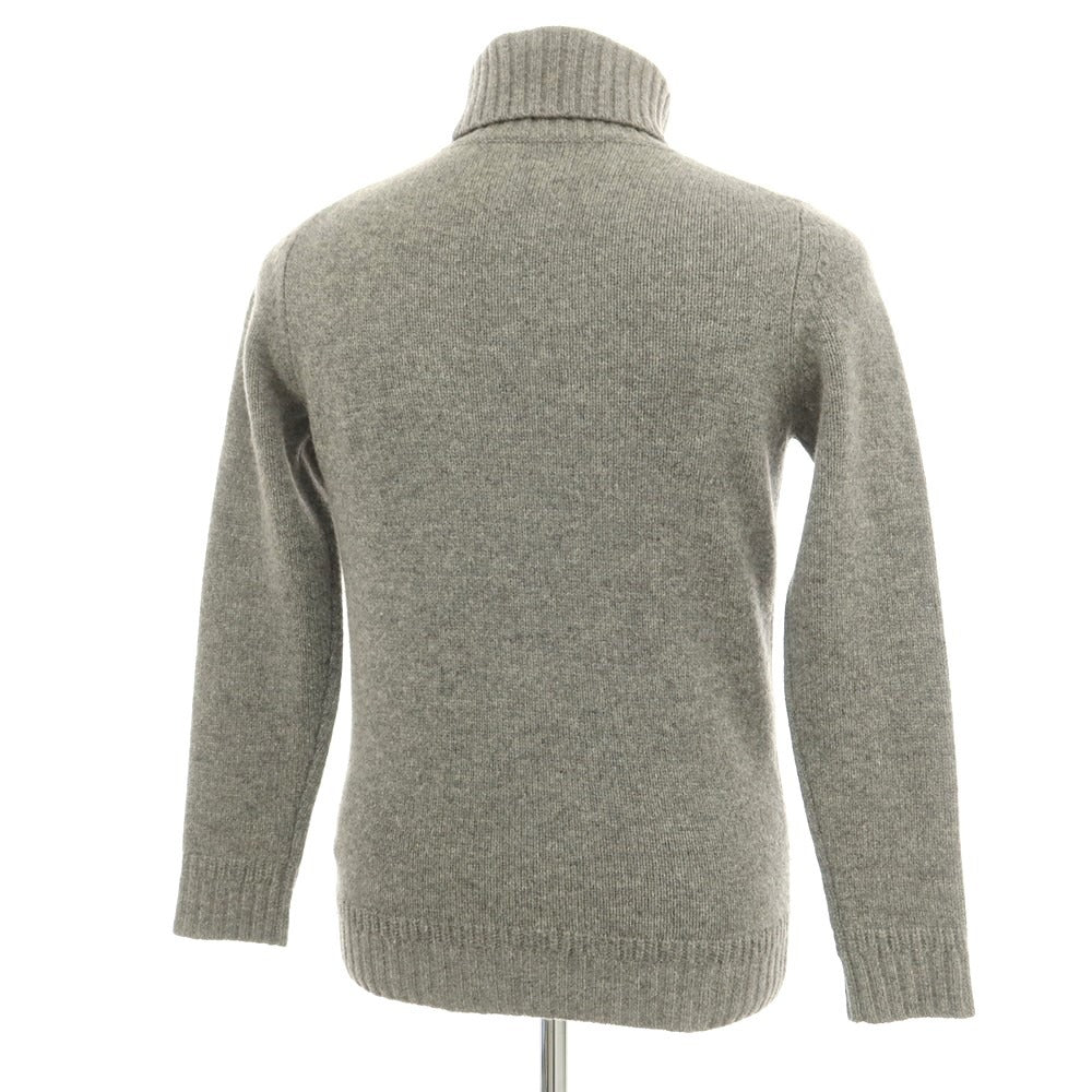 【中古】スリードッツ three dots ウールカシミヤ タートルネック プルオーバーニット グレー【サイズ表記なし(S位)】【GRY】【A/W】【状態ランクC】【メンズ】