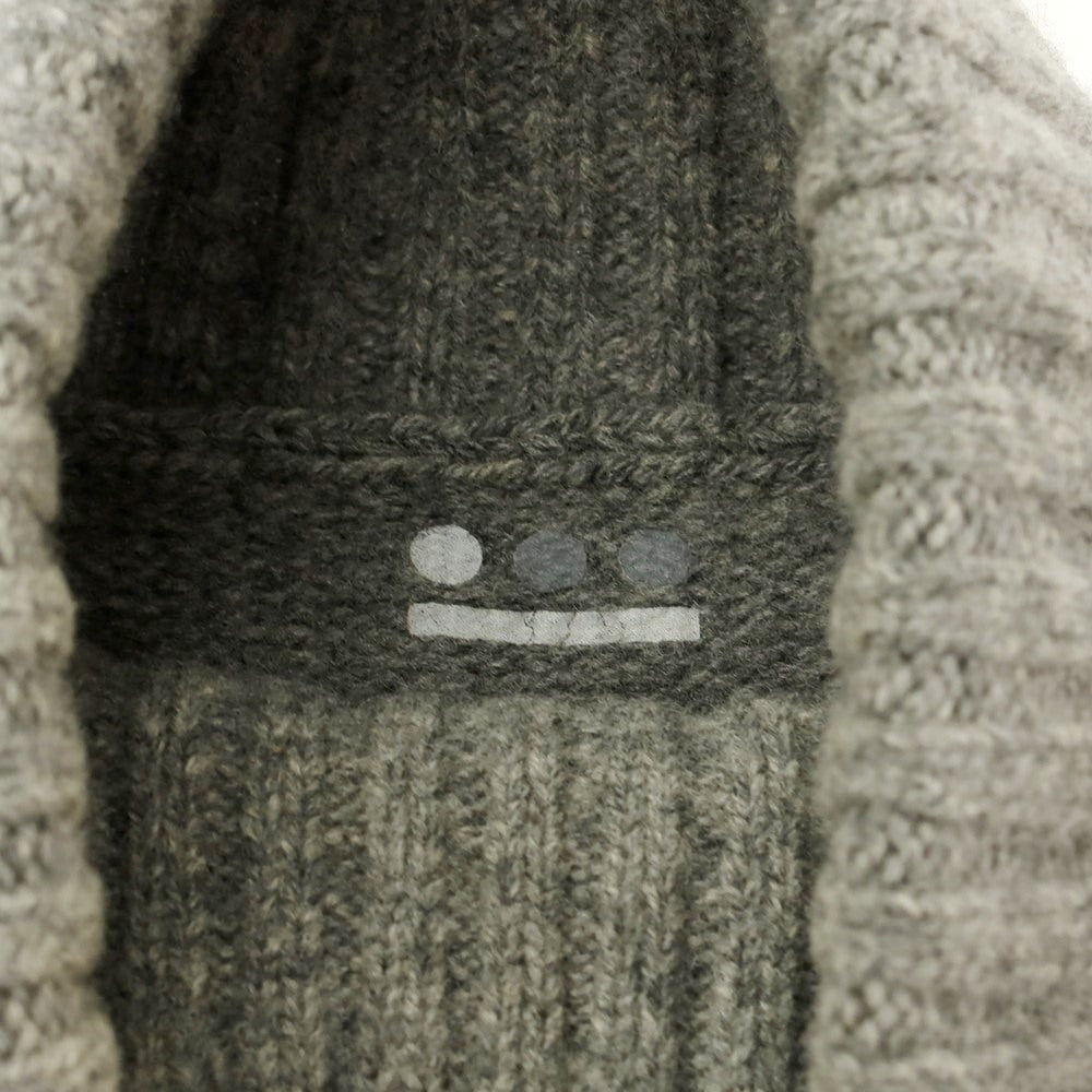 【中古】スリードッツ three dots ウールカシミヤ タートルネック プルオーバーニット グレー【サイズ表記なし(S位)】【GRY】【A/W】【状態ランクC】【メンズ】
