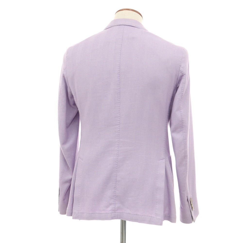 【中古】エルビーエム1911 L.B.M.1911 コットン ヘリンボーン テーラードジャケット ラベンダー【サイズ46】【PUP】【A/W】【状態ランクC】【メンズ】