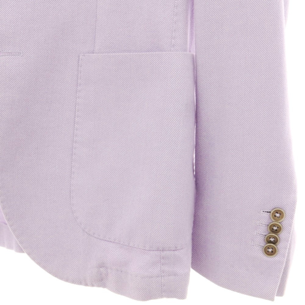 【中古】エルビーエム1911 L.B.M.1911 コットン ヘリンボーン テーラードジャケット ラベンダー【サイズ46】【PUP】【A/W】【状態ランクC】【メンズ】