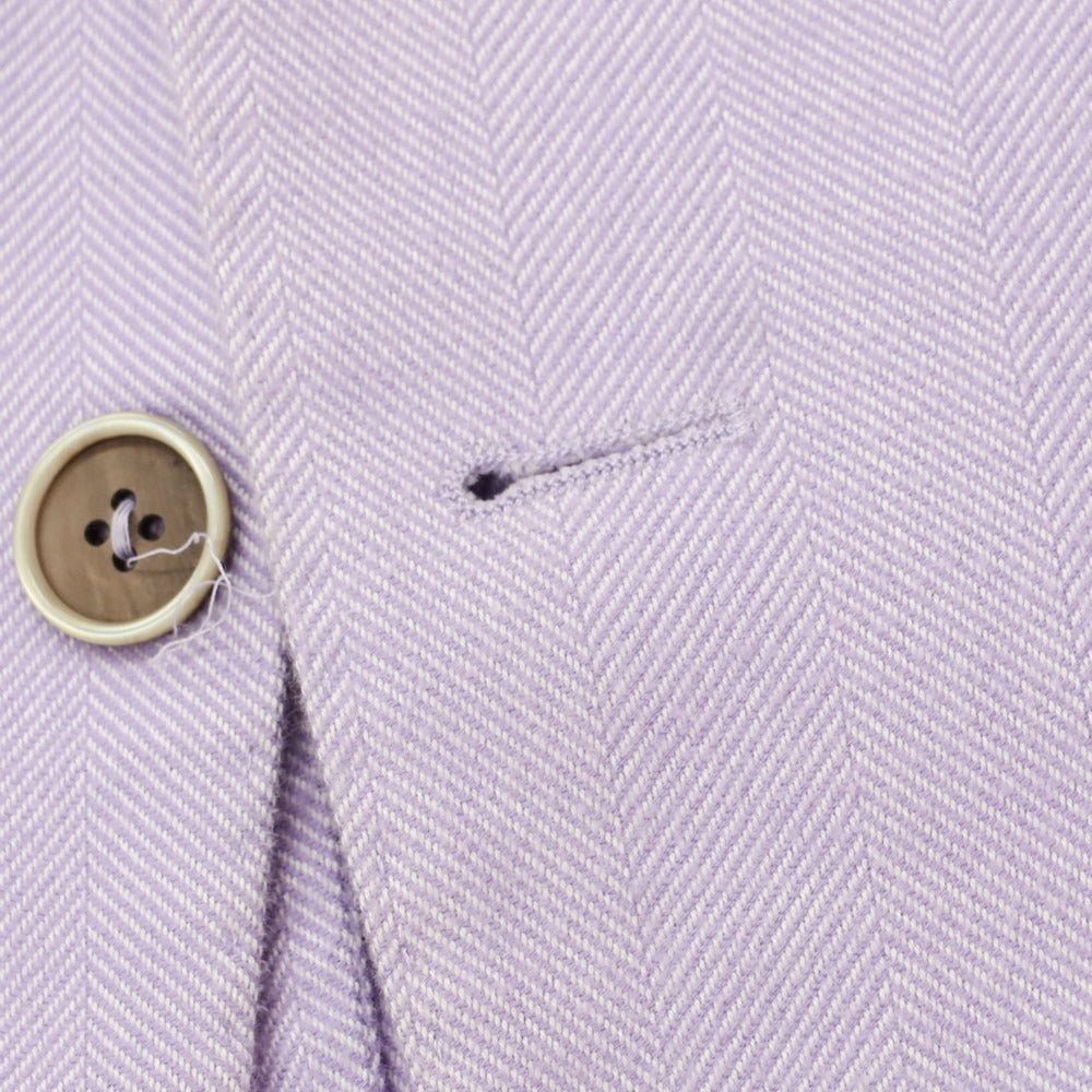 【中古】エルビーエム1911 L.B.M.1911 コットン ヘリンボーン テーラードジャケット ラベンダー【サイズ46】【PUP】【A/W】【状態ランクC】【メンズ】