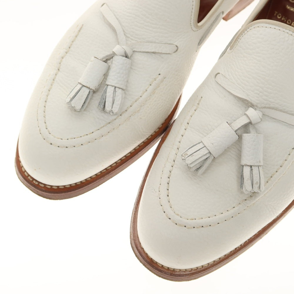 【中古】クロケットアンドジョーンズ CROCKETT&JONES CAVENDISH タッセル ローファー ホワイト【 7 1/2E 】【 状態ランクB 】【 メンズ 】