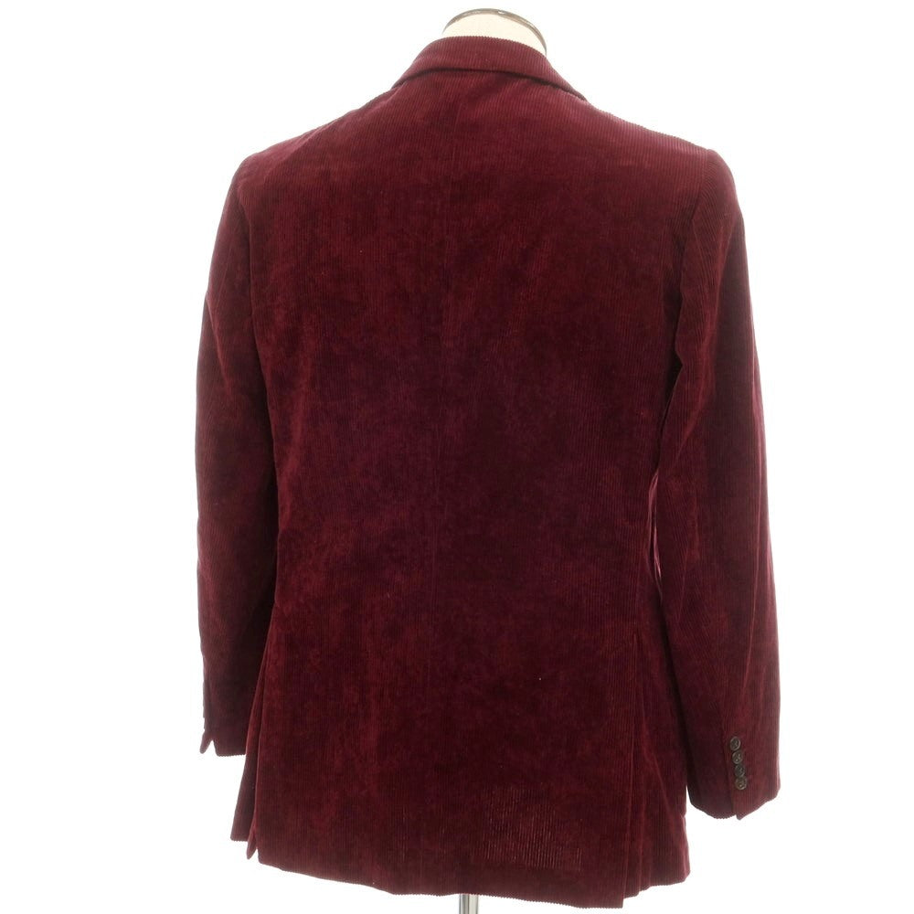 【中古】ベルベスト Belvest コットン コーデュロイ カジュアルジャケット ワインレッド【サイズ50】【RED】【A/W】【状態ランクC】【メンズ】