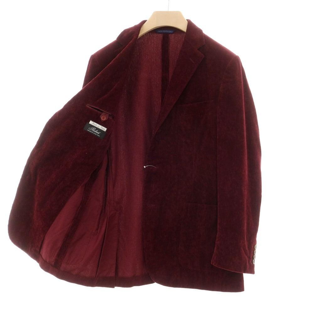 【中古】ベルベスト Belvest コットン コーデュロイ カジュアルジャケット ワインレッド【サイズ50】【RED】【A/W】【状態ランクC】【メンズ】