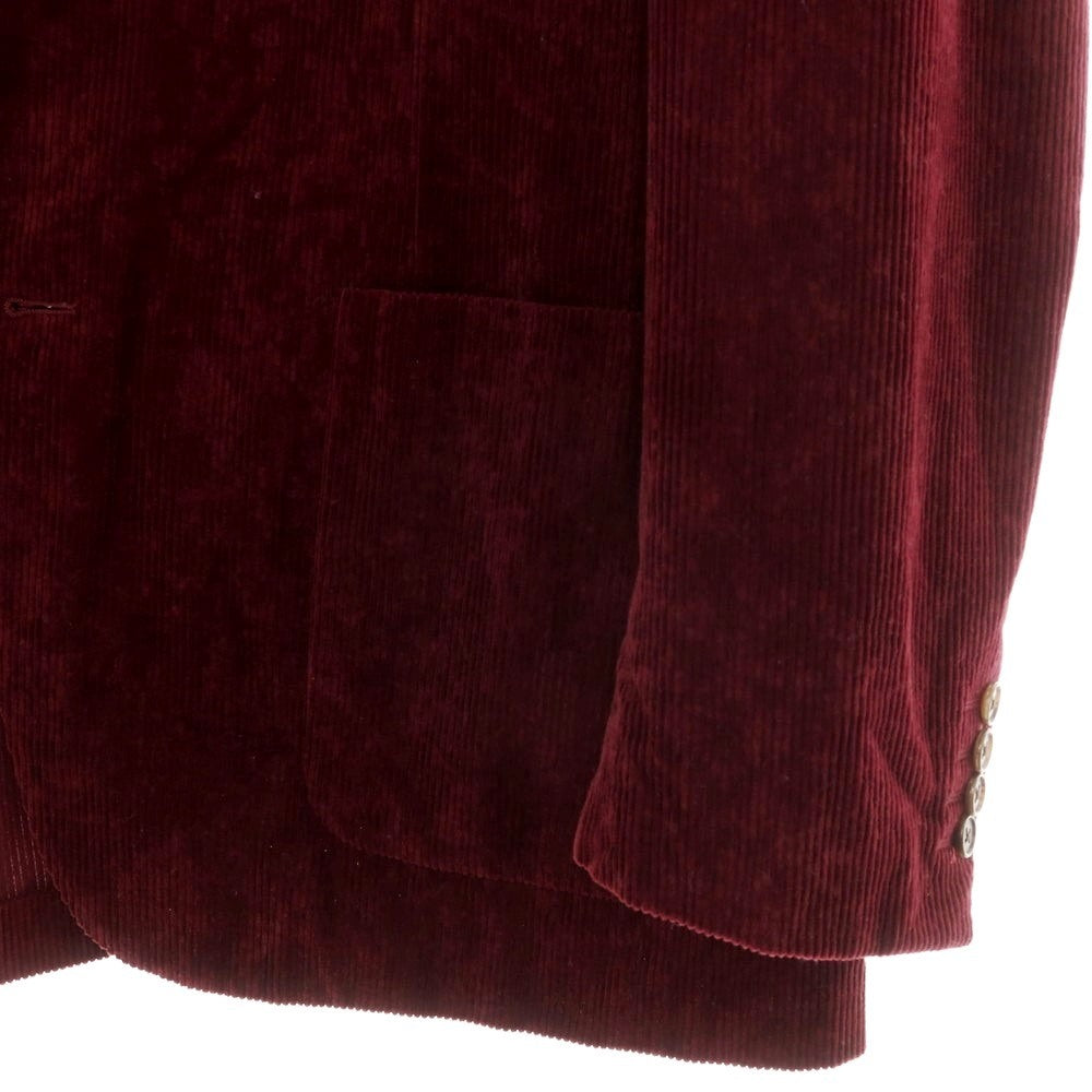 【中古】ベルベスト Belvest コットン コーデュロイ カジュアルジャケット ワインレッド【サイズ50】【RED】【A/W】【状態ランクC】【メンズ】