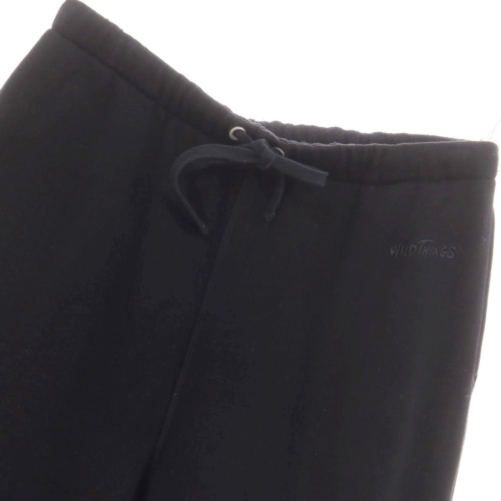 【中古】ワイルドシングス WILDTHINGS × thriftwear and fleamarkettourr × Firsthand 2024年秋冬 スウェットパンツ ブラック【サイズ表記なし(L位)】【BLK】【A/W】【状態ランクB】【メンズ】