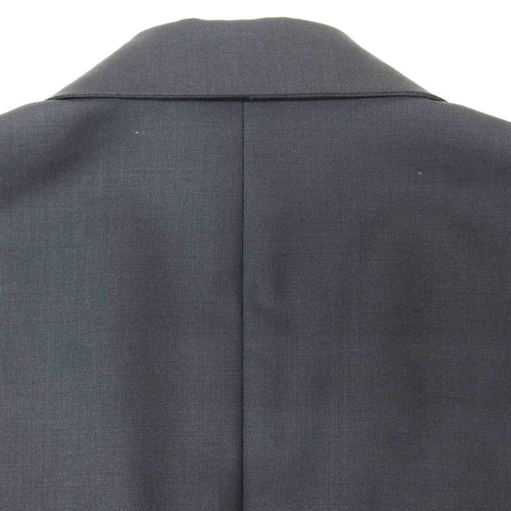 【中古】カルーゾ CARUSO ウール ダブル テーラードジャケット ダークグレー【 表記なし(M位) 】【 状態ランクB 】【 メンズ 】