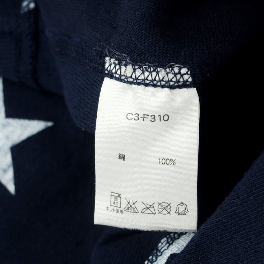 【中古】【未使用】チャンピオン Champion コットン 星柄 クルーネック 半袖Tシャツ ネイビー【 L 】【 状態ランクS 】【 メンズ 】