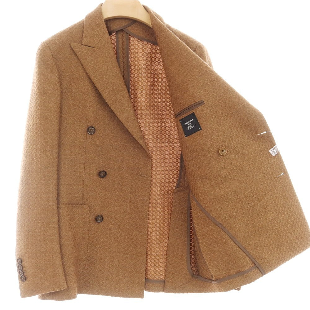 【中古】タリアトーレ TAGLIATORE ウール ダブル テーラードジャケット ブラウン【 44 】【 状態ランクB 】【 メンズ 】