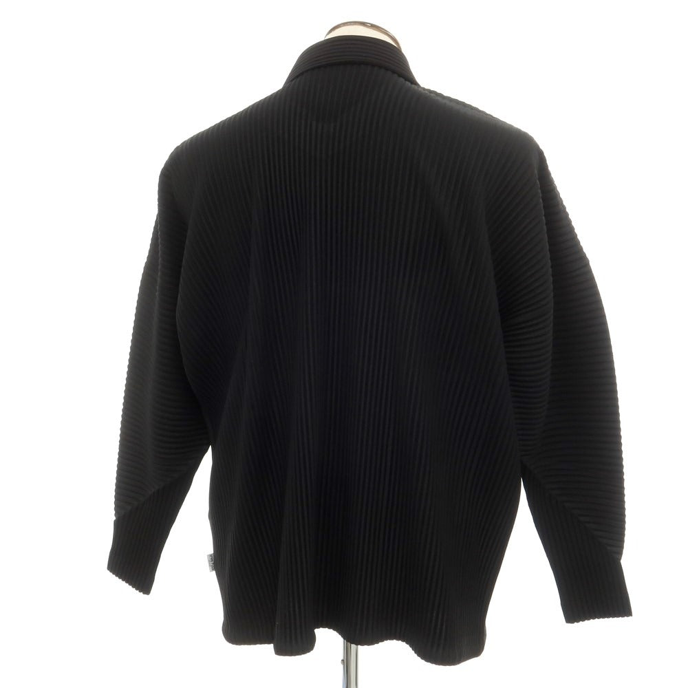 【中古】オム プリッセ イッセイミヤケ HOMME PLISSE ISSEY MIYAKE 2024年秋冬 プリーツ ブルゾン ブラック【 表記なし(L位) 】【 状態ランクA 】【 メンズ 】