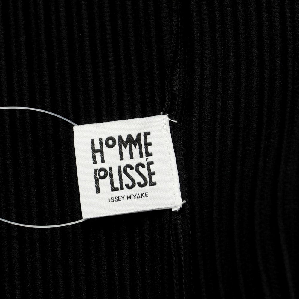 【中古】オム プリッセ イッセイミヤケ HOMME PLISSE ISSEY MIYAKE 2024年秋冬 プリーツ ブルゾン ブラック【 表記なし(L位) 】【 状態ランクA 】【 メンズ 】