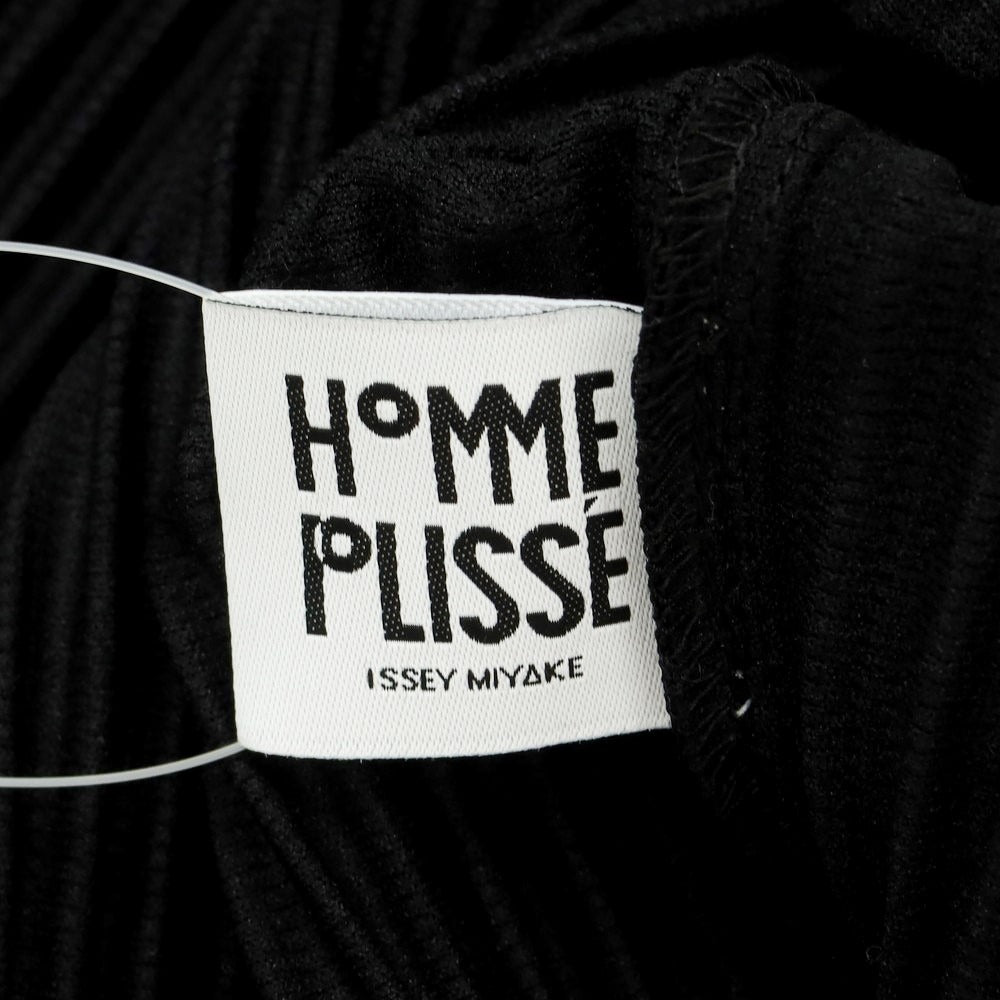 【中古】オム プリッセ イッセイミヤケ HOMME PLISSE ISSEY MIYAKE 2024年秋冬 プリーツ 長袖 カットソー ブラック【 表記なし(L位) 】【 状態ランクB 】【 メンズ 】