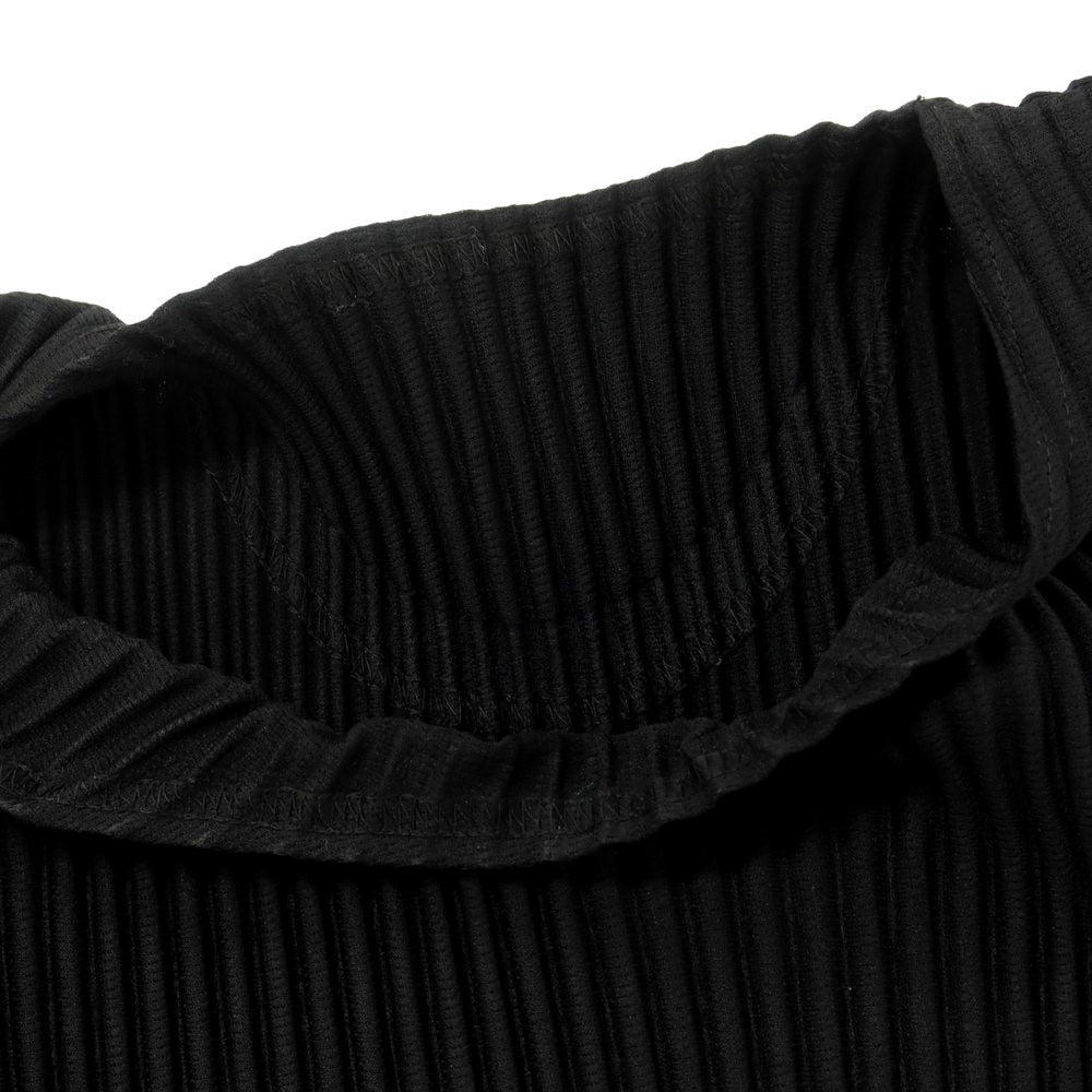 【中古】オム プリッセ イッセイミヤケ HOMME PLISSE ISSEY MIYAKE 2024年秋冬 プリーツ 長袖 カットソー ブラック【 表記なし(L位) 】【 状態ランクB 】【 メンズ 】