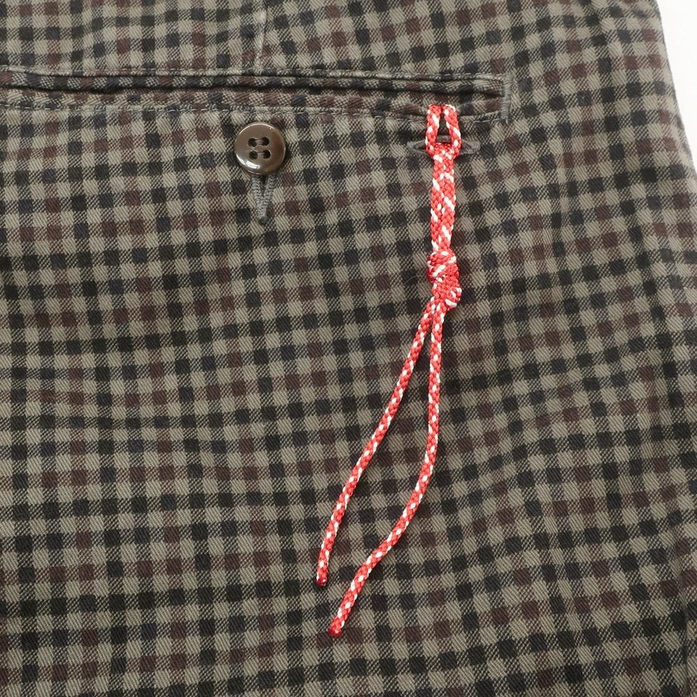 【中古】ビームス BEAMS コットン チェック ショートパンツ ブラウン系【 L 】【 状態ランクB 】【 メンズ 】