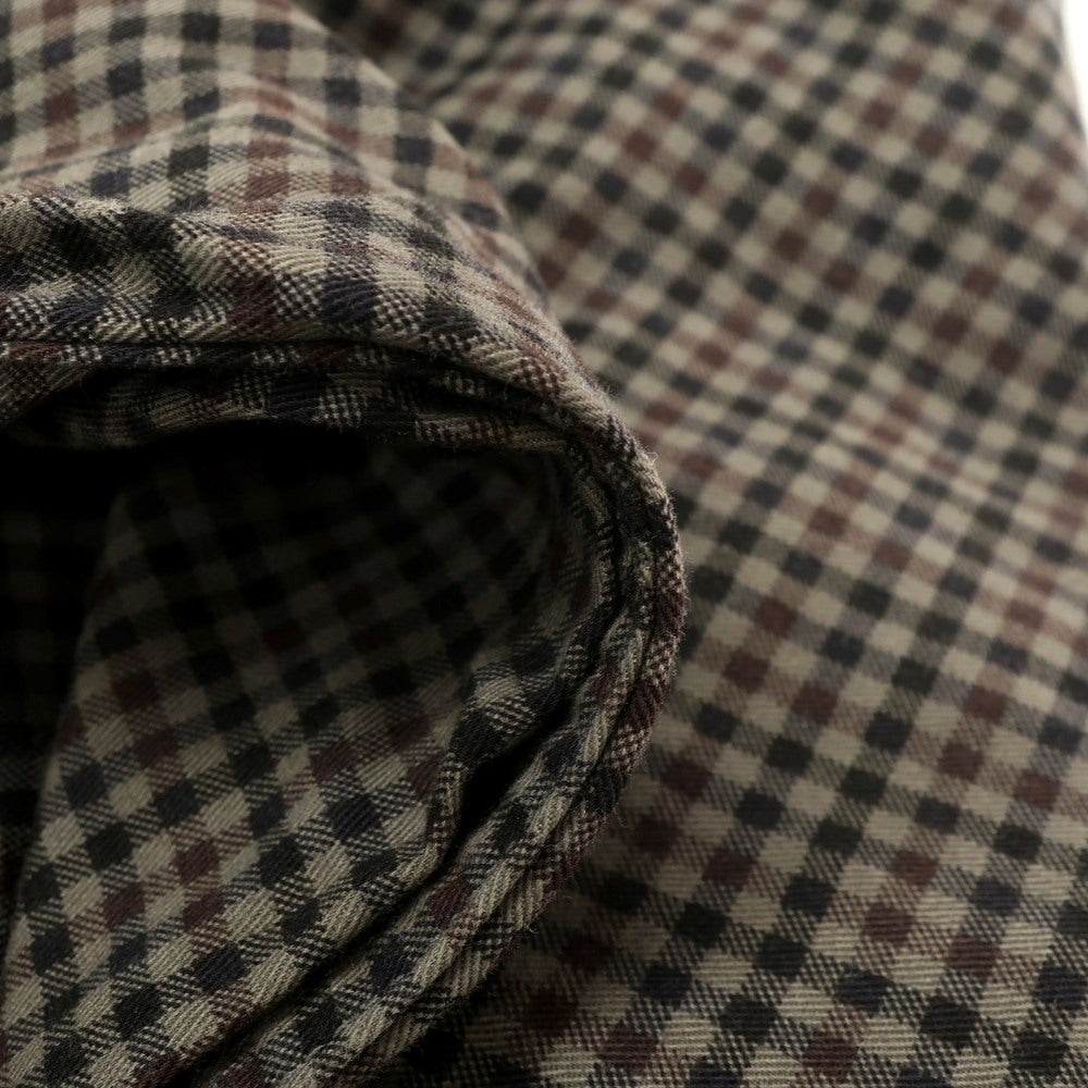 【中古】ビームス BEAMS コットン チェック ショートパンツ ブラウン系【 L 】【 状態ランクB 】【 メンズ 】