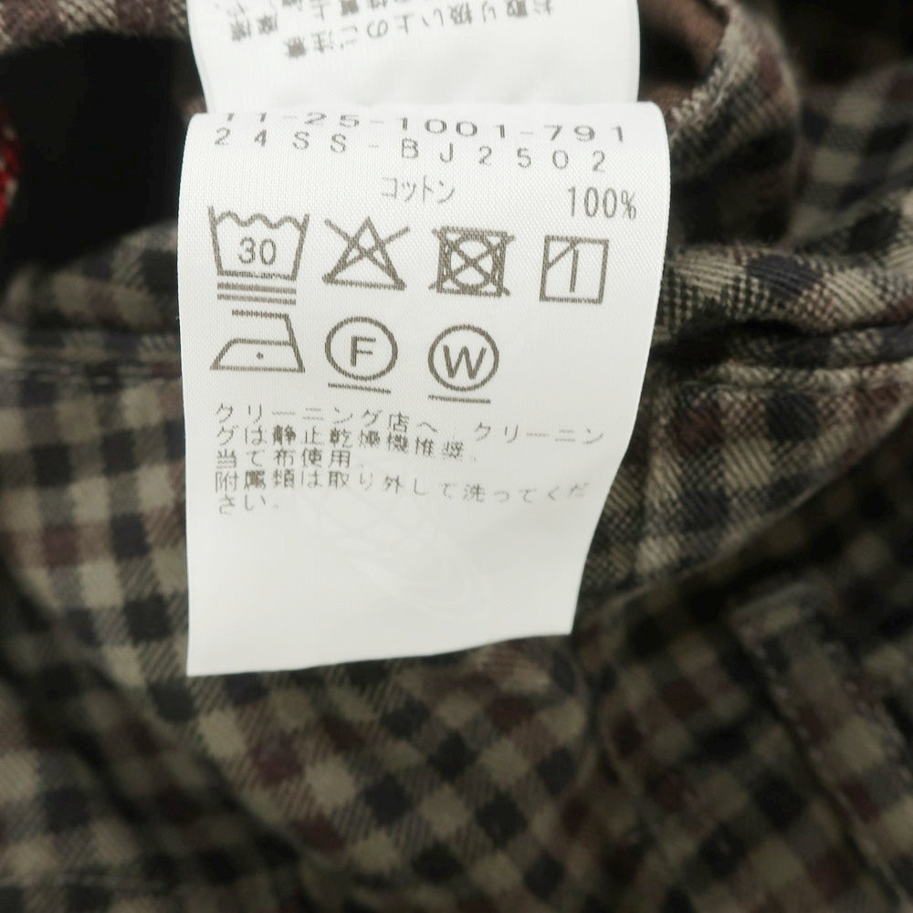 【中古】ビームス BEAMS コットン チェック ショートパンツ ブラウン系【 L 】【 状態ランクB 】【 メンズ 】