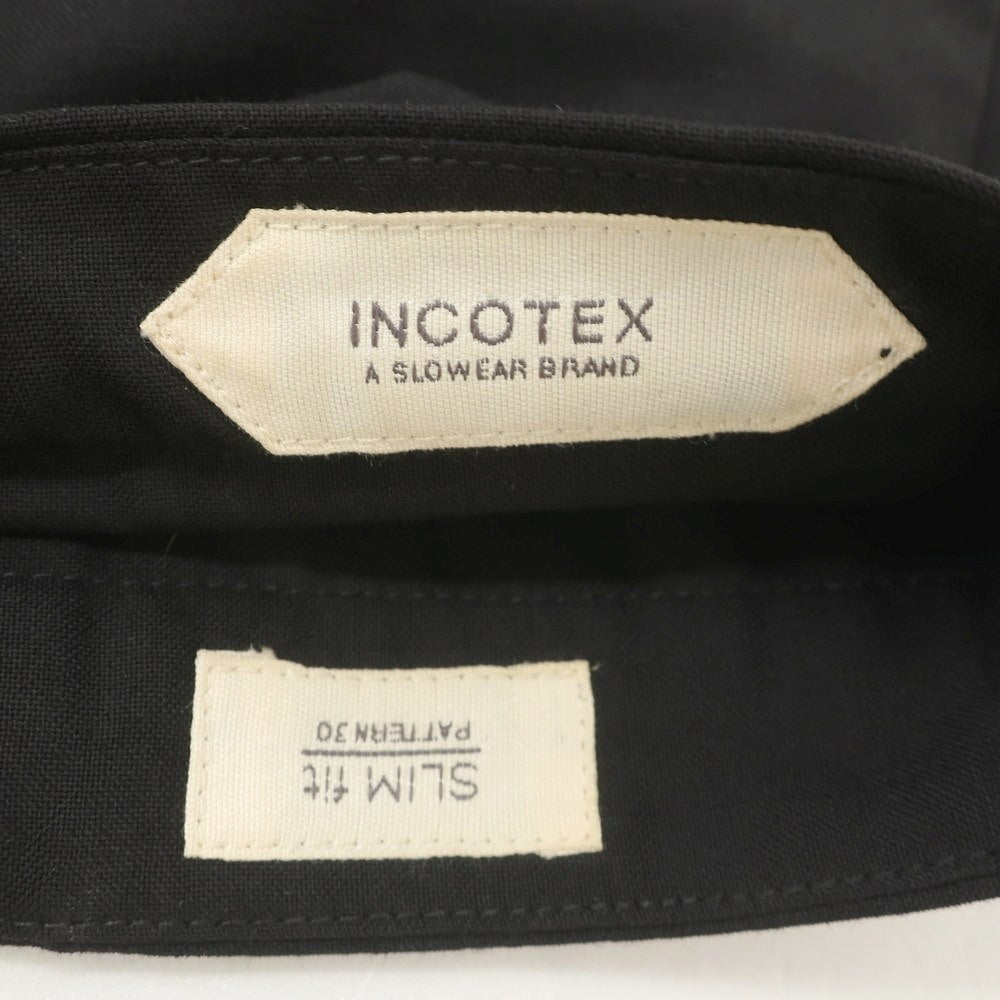 【中古】インコテックス INCOTEX SUPER100’S ウール ショートパンツ ブラック【 46 】【 状態ランクB 】【 メンズ 】