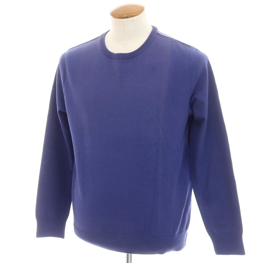 【中古】ラ テッラ LA TERRA コットン クルーネック スウェット ネイビー【 2 】【 状態ランクD 】【 メンズ 】