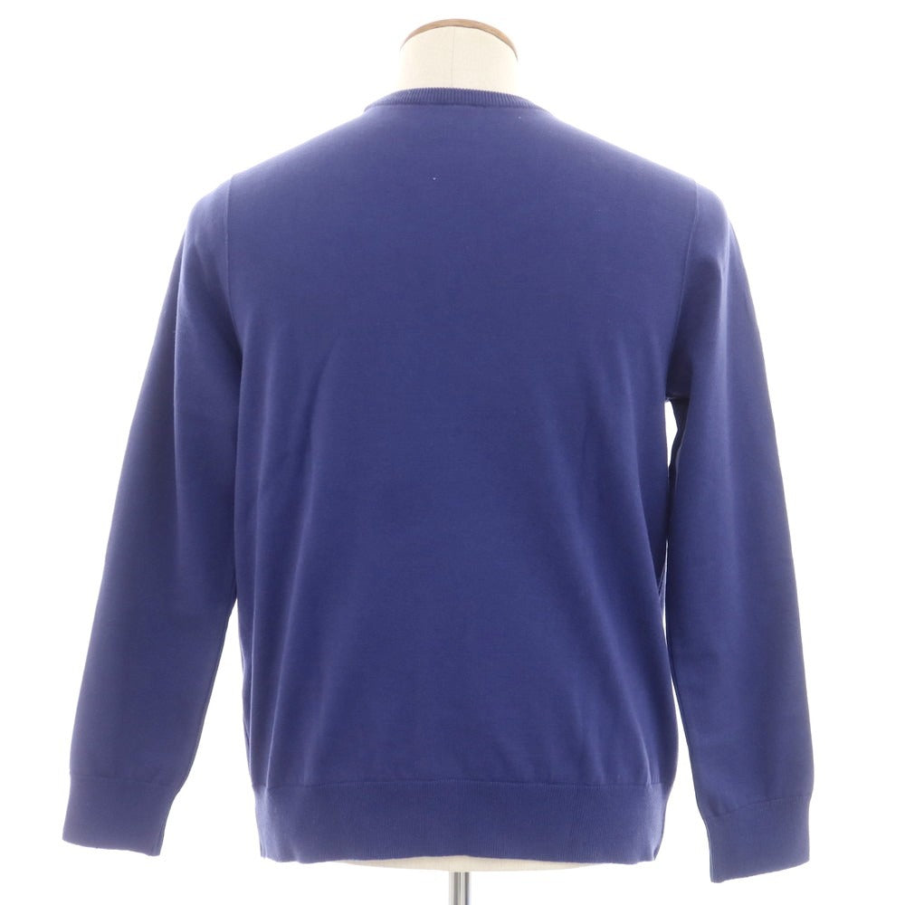 【中古】ラ テッラ LA TERRA コットン クルーネック スウェット ネイビー【 2 】【 状態ランクD 】【 メンズ 】