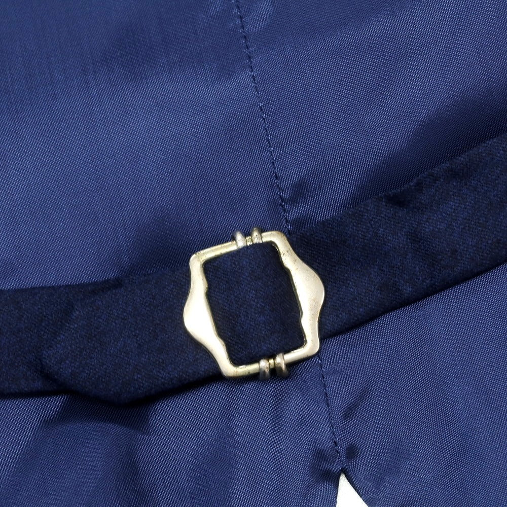 【新品】ルイジ ビアンキ マントヴァ Luigi Bianchi Mantova ウール ドレス系ジレ ベスト ネイビーブルー【 50 】【 状態ランクN 】【 メンズ 】