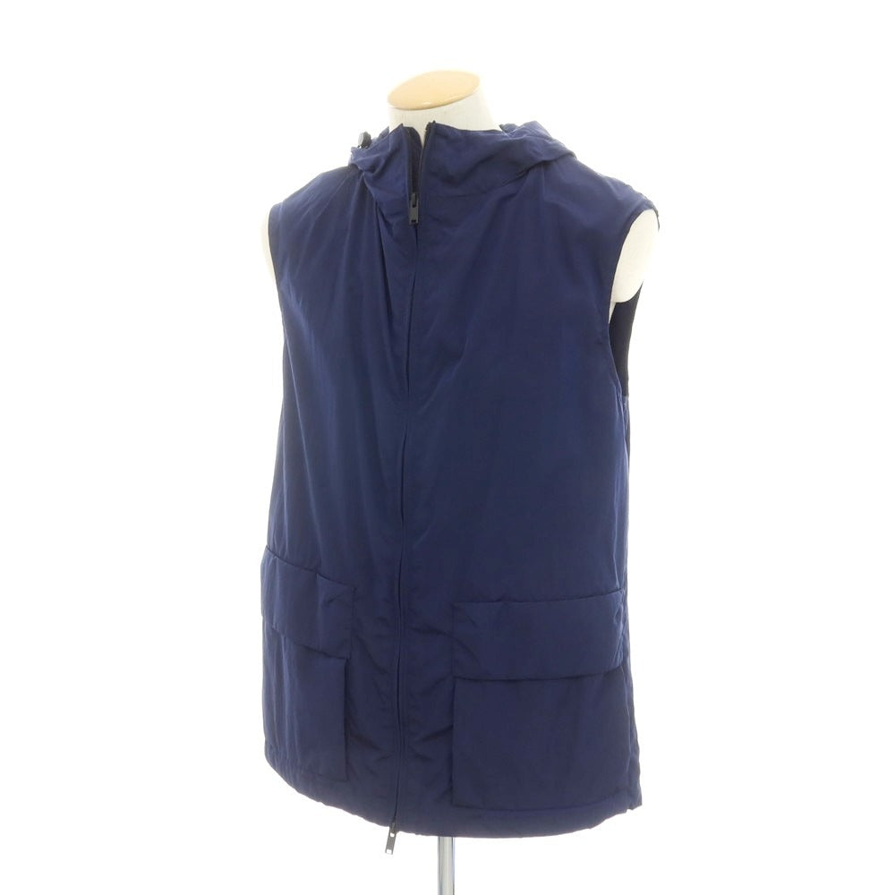 【新品】イーヴォ Hevo ナイロン ノースリーブ フーデッドブルゾン ネイビー【 44 】【 状態ランクN 】【 メンズ 】