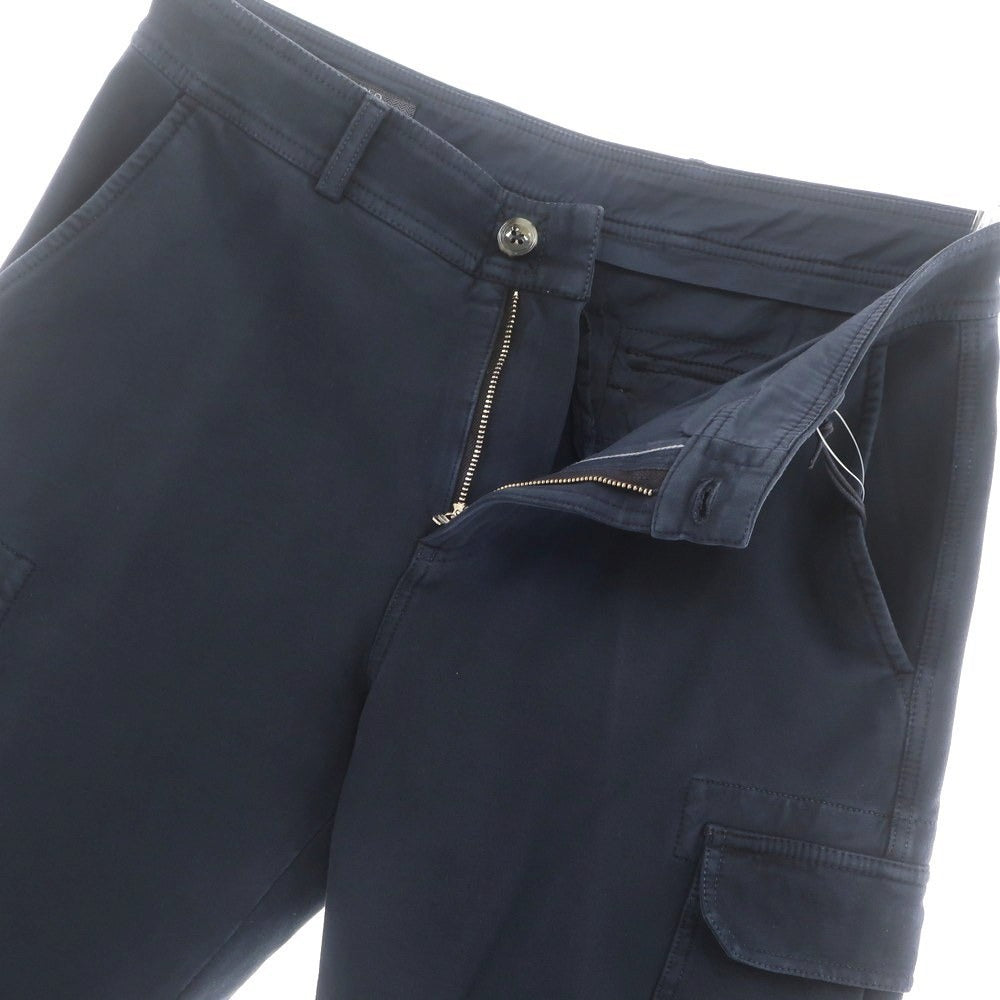 【新品】チルコロ1901 CIRCOLO 1901 コットン ジャージー カーゴ ショートパンツ ネイビー【 44 】【 状態ランクN 】【 メンズ 】