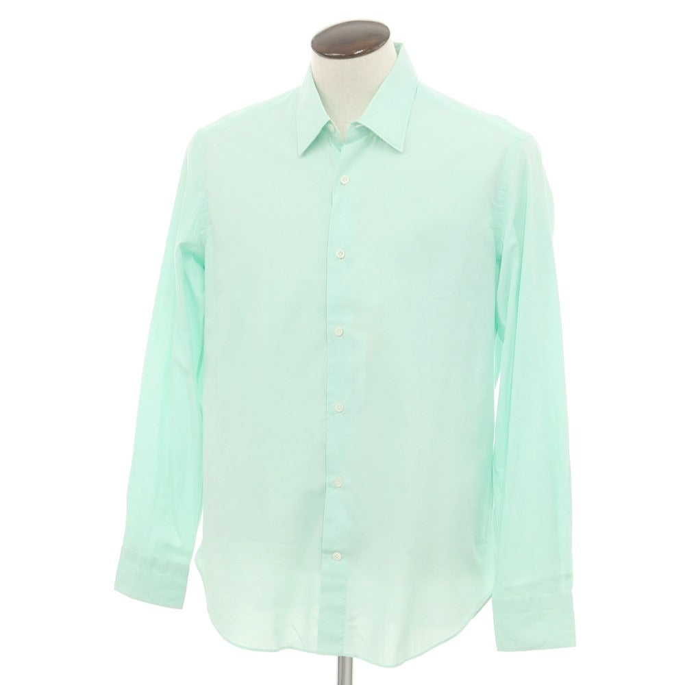 【新品】ジャンネット giannetto コットン レギュラーカラー カジュアルシャツ ミントグリーン【 43 】【 状態ランクN 】【 メンズ 】