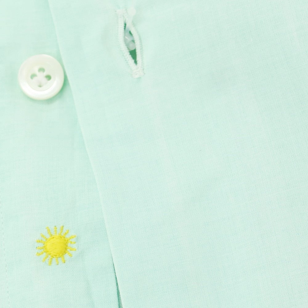 【新品】ジャンネット giannetto コットン レギュラーカラー カジュアルシャツ ミントグリーン【 43 】【 状態ランクN 】【 メンズ 】