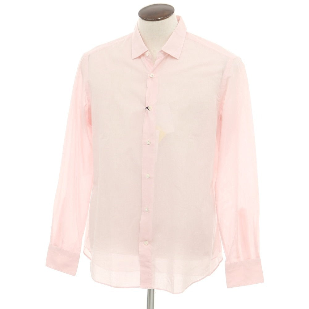 【新品】ジャンネット giannetto コットン カジュアルシャツ ピンクxホワイト【 43 】【 状態ランクN 】【 メンズ 】