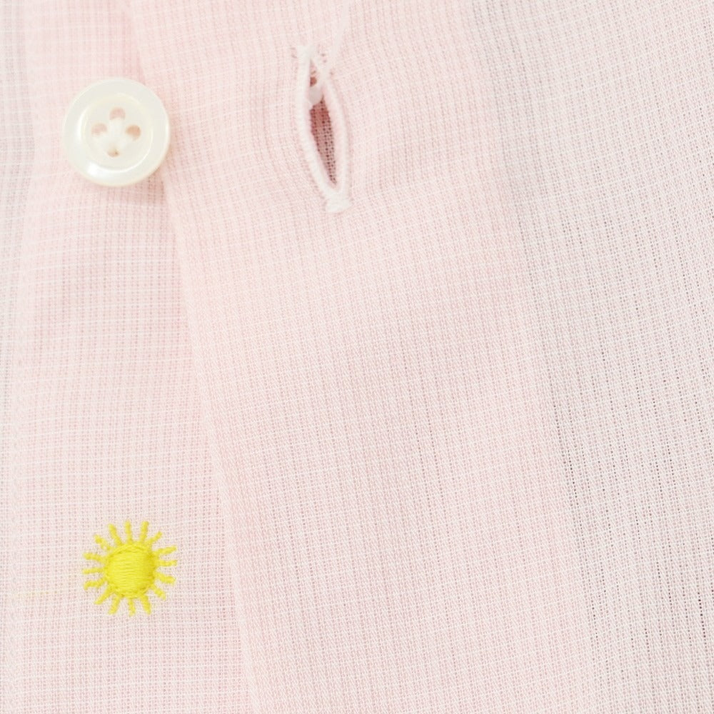 【新品】ジャンネット giannetto コットン カジュアルシャツ ピンクxホワイト【 43 】【 状態ランクN 】【 メンズ 】