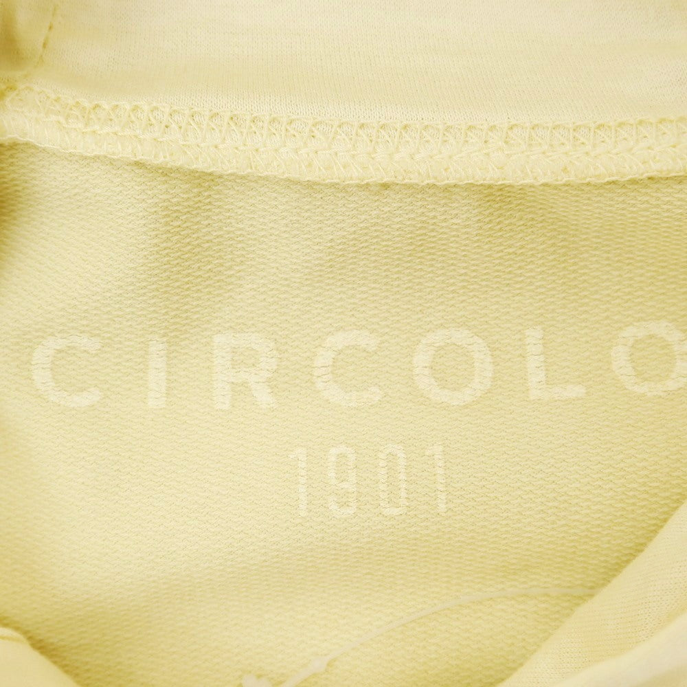 【新品】チルコロ1901 CIRCOLO 1901 ストレッチ コットン プルオーバー パーカー クリームイエロー【 S 】【 状態ランクN 】【 メンズ 】
