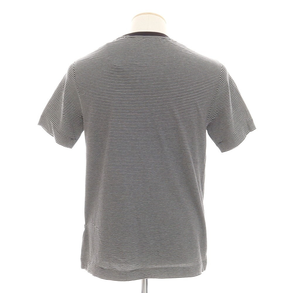 【新品】チルコロ1901 CIRCOLO 1901 コットン ボーダー クルーネック 半袖Tシャツ ブラックxホワイト【 S 】【 状態ランクN 】【 メンズ 】