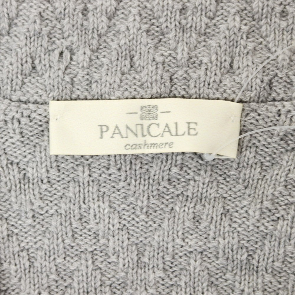 【新品】パニカーレ PANICALE ミドルゲージ コットン ジャケット型 カーディガン グレー【 44 】【 状態ランクN 】【 メンズ 】