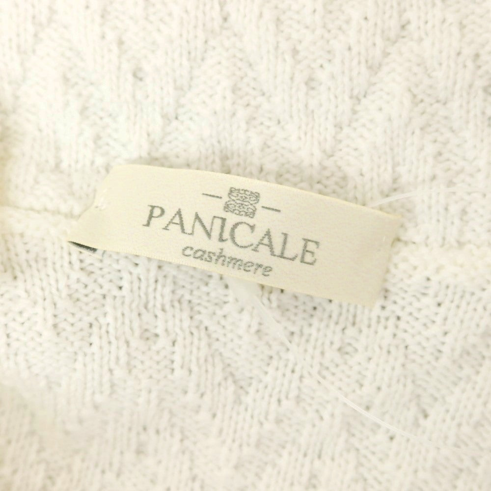 【新品】パニカーレ PANICALE ミドルゲージ コットン ジャケット型 カーディガン ホワイト【 46 】【 状態ランクN 】【 メンズ 】