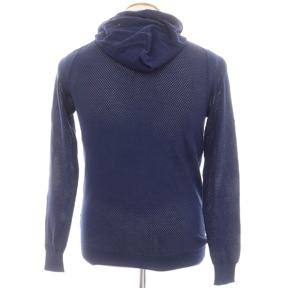 【新品】パニカーレ PANICALE コットン プルオーバー ニット パーカー ネイビー【 46 】【 状態ランクN 】【 メンズ 】