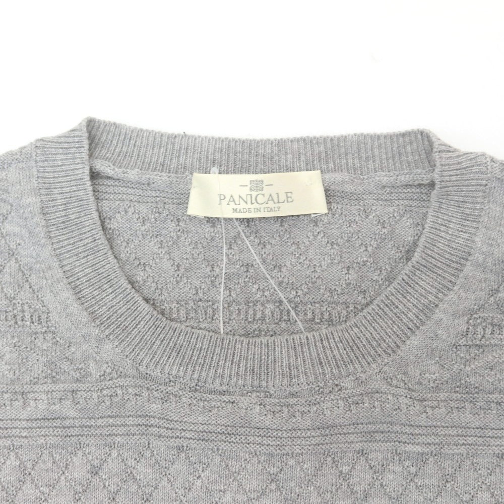 【新品】パニカーレ PANICALE コットン クルーネック プルオーバーニット グレー【 46 】【 状態ランクN 】【 メンズ 】
