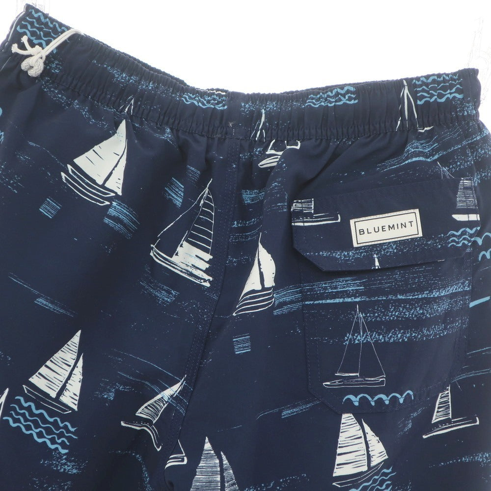 【新品】ブルーミント BLUEMINT ポリエステル 水陸両用 ショートパンツ ネイビー【 M 】【 状態ランクN 】【 メンズ 】
