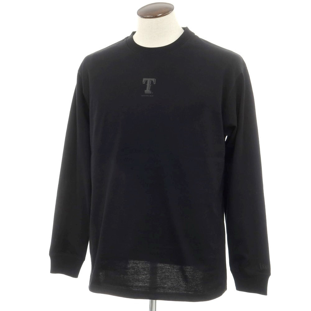 【中古】タカヒロミヤシタザソロイスト TAKAHIRO MIYASHITA The SoloIst. × NEW ERA、MLB 2024年秋冬 コットン 長袖Tシャツ ブラック【 XL 】【 状態ランクA 】【 メンズ 】