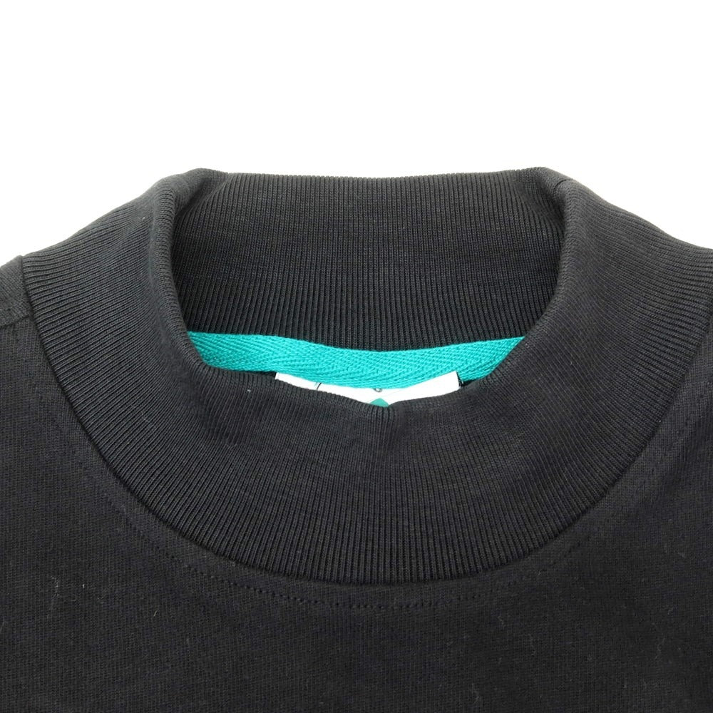 【中古】アディダス adidas コットン モックネック 長袖Tシャツ ブラック【 XS 】【 状態ランクA 】【 メンズ 】