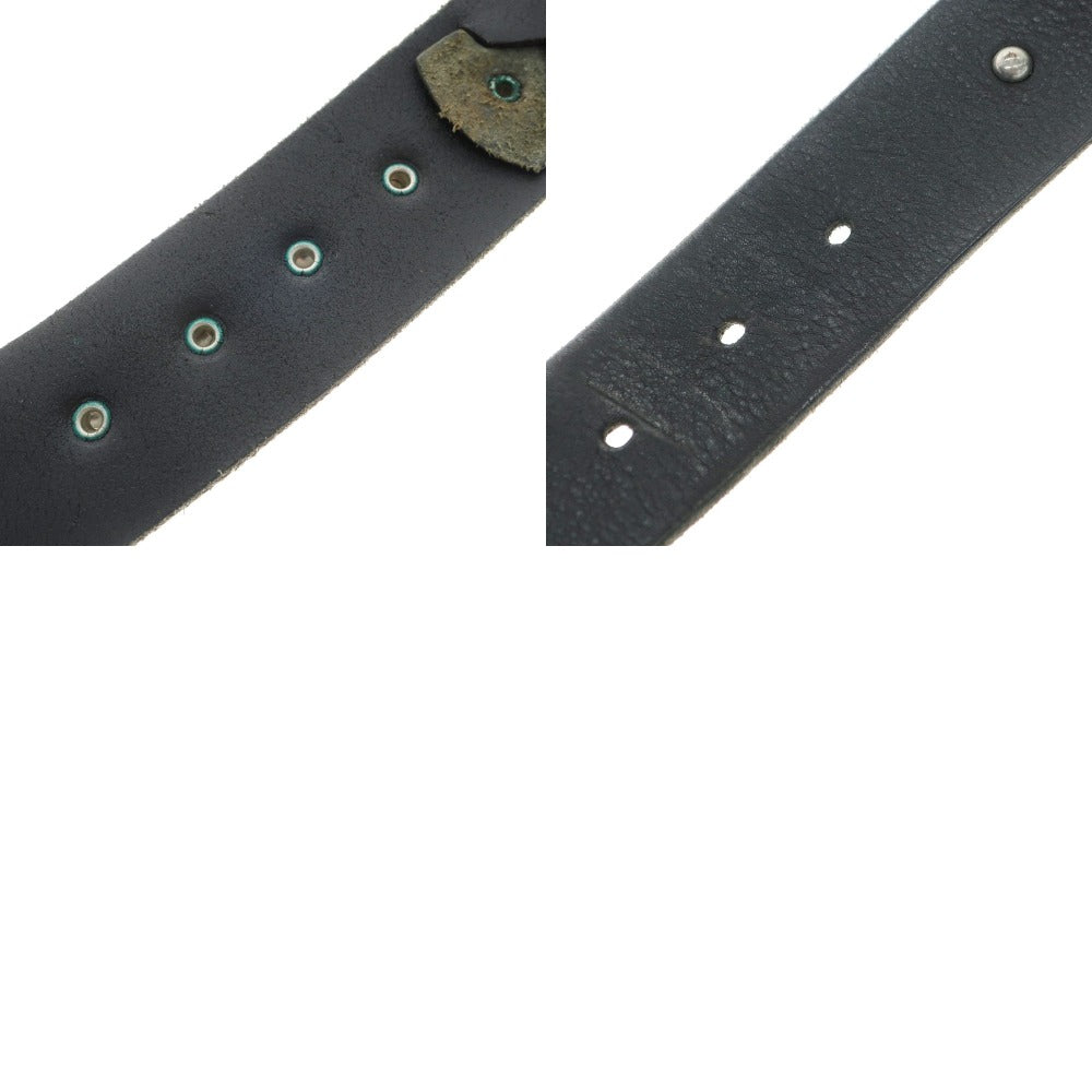 【中古】ディーアンドジー D&G レザー スタッズ ベルト ブラック【 85/34 】【 状態ランクC 】【 メンズ 】